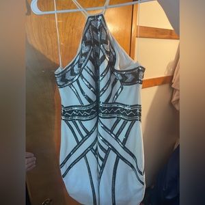 Pretty white sparkly mini dress